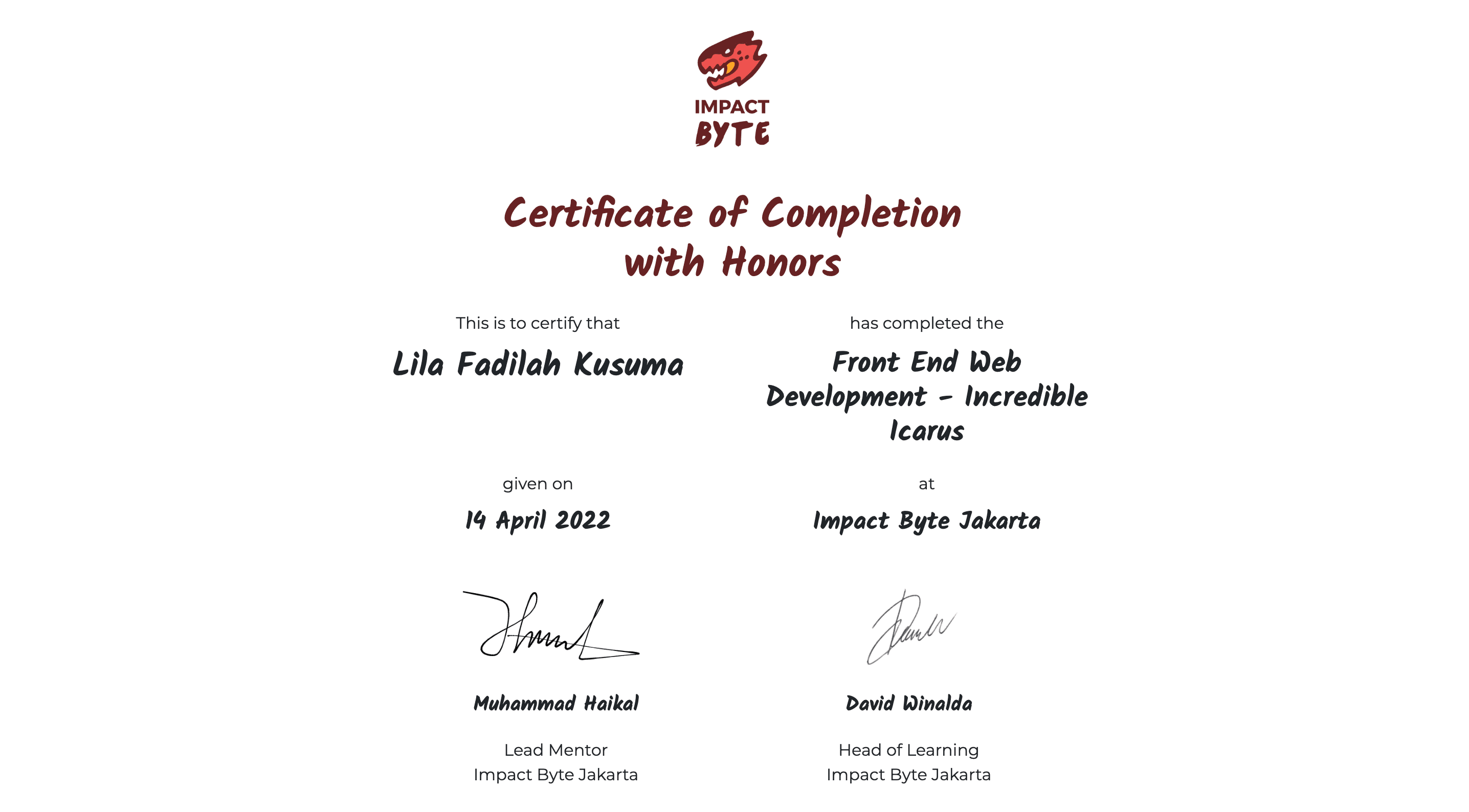 Front-End Web Development - Skilvul