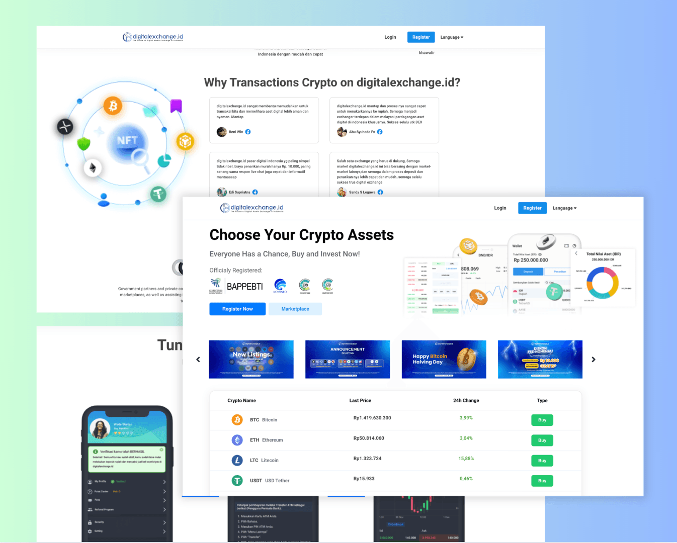 Digital Exchange Website preview 1
