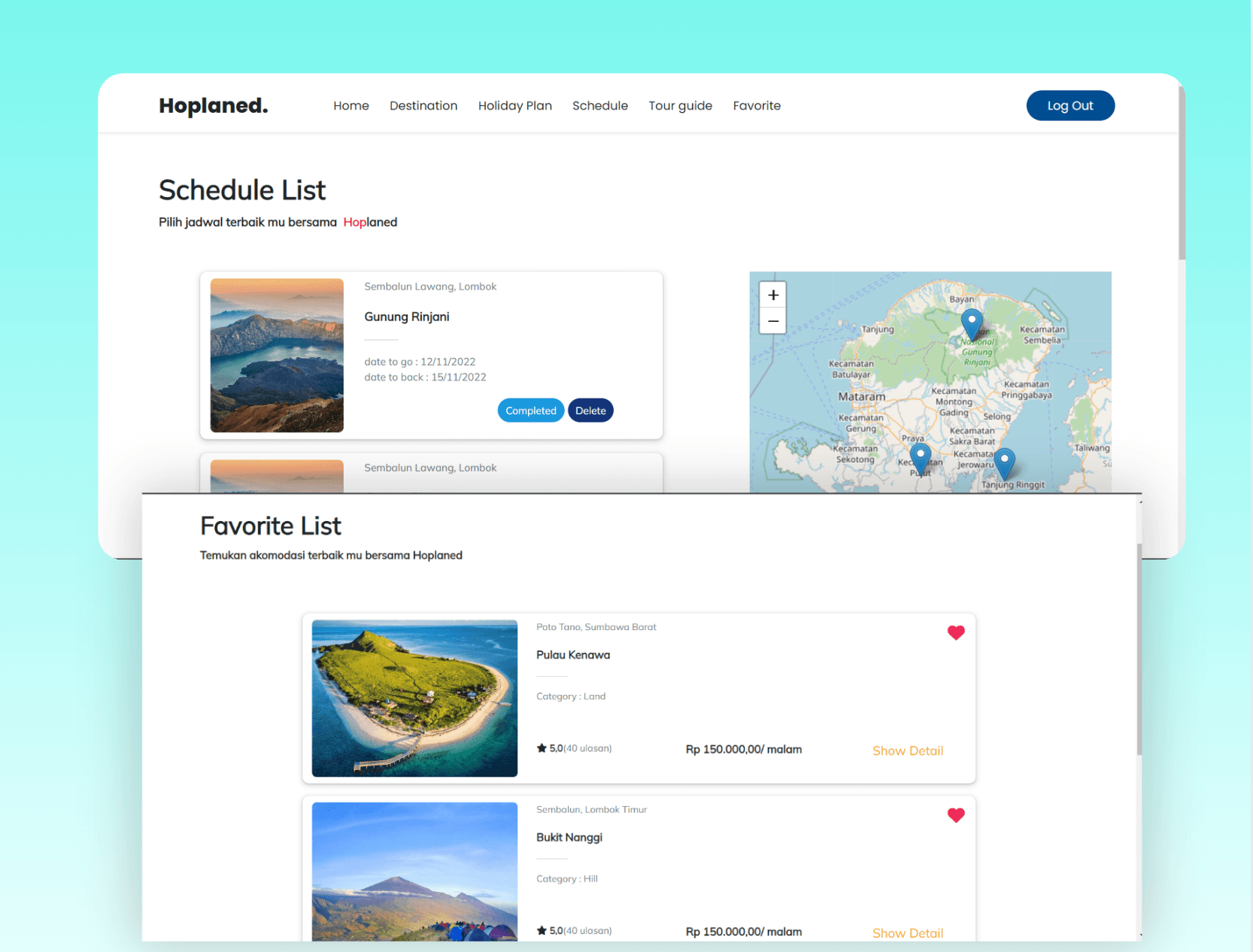 Hoplaned Smart Trip Planner preview 2